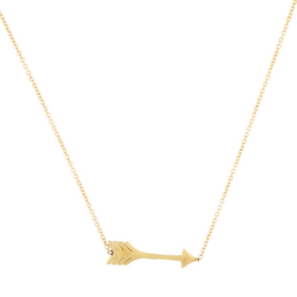 Jennifer Meyer Gold Arrow Necklace